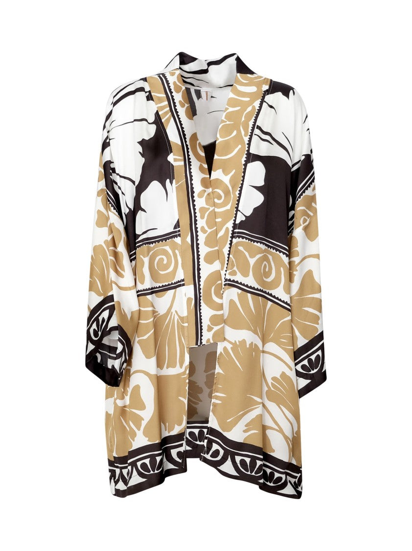 One Multicolor Viscose Kimono