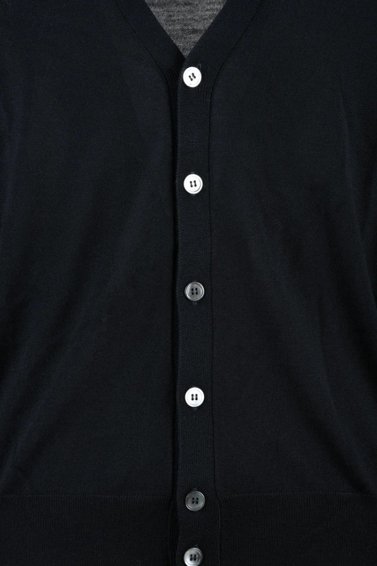 Filippo De Laurentiis Merino Wool Men's Button Cardigan