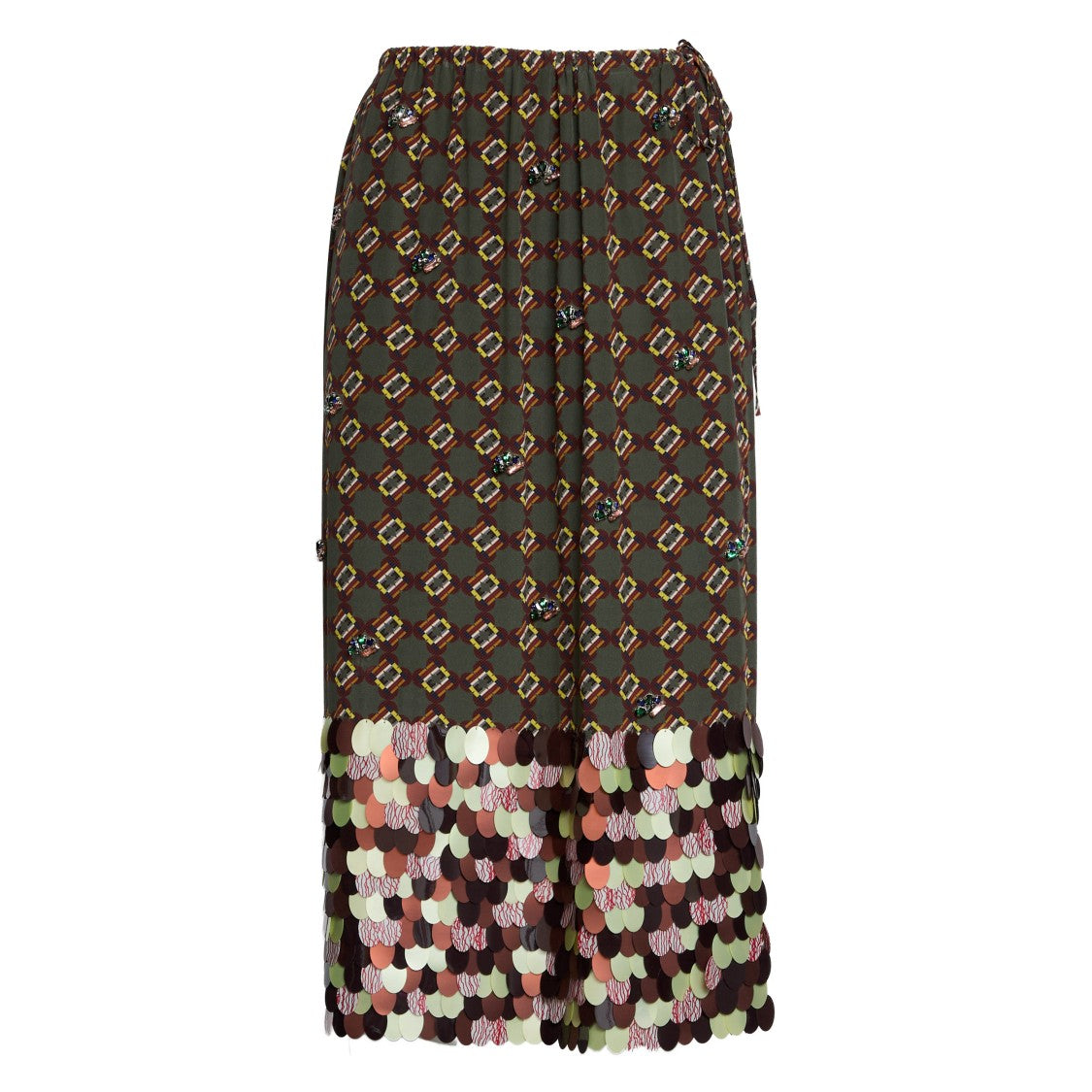Dries Van Noten Scotta Long Emb 2072 W.W. Skirt