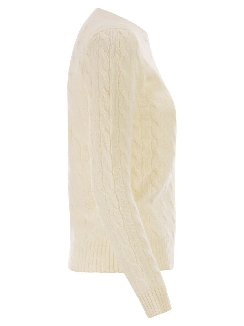 Polo Ralph Lauren Plaited Wool And Cashmere Crew-Neck