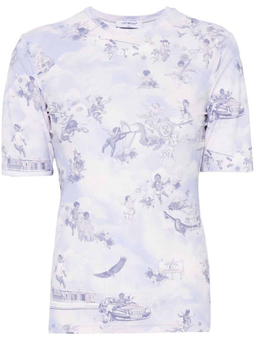 Off-White Fitted Sky Blue Top
