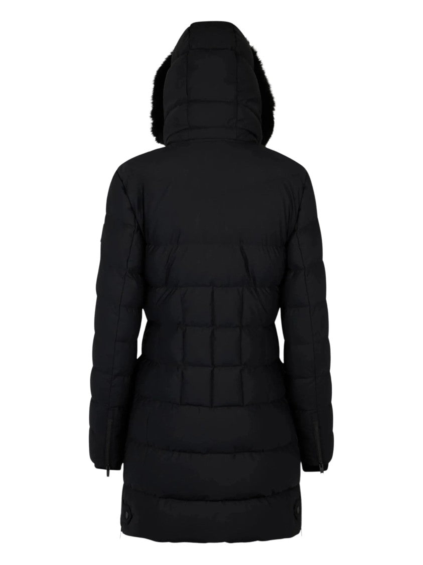 Moose Knuckles Quilted Parka With Fur-Trimmed Hood And Structured Silhouette