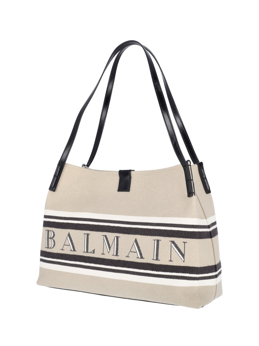Balmain White Bag With Sleek Design