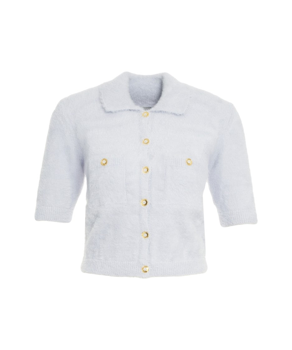 Elisabetta Franchi Short Sleeve Knit Cardigan