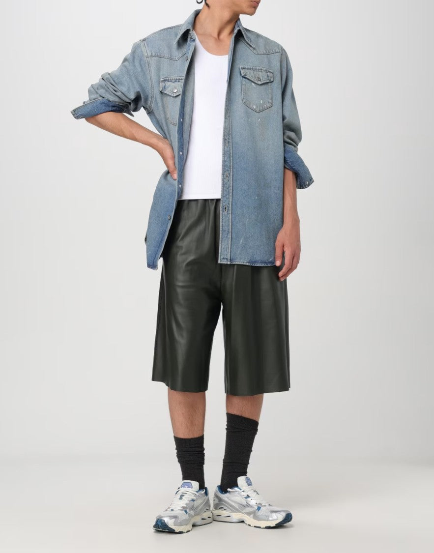 Acne Studios Karty Distressed Denim Overshirt