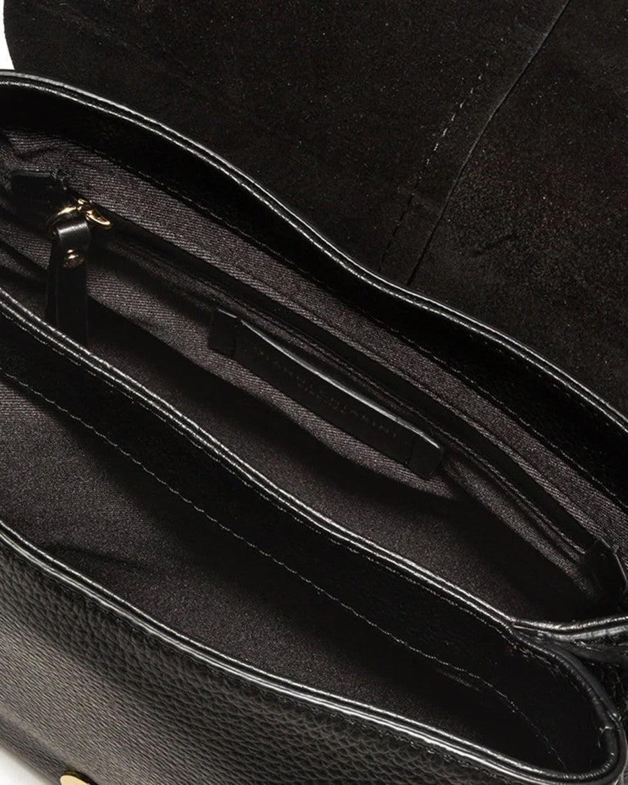 Gianni Chiarini Black Helena Round Shoulder Bag