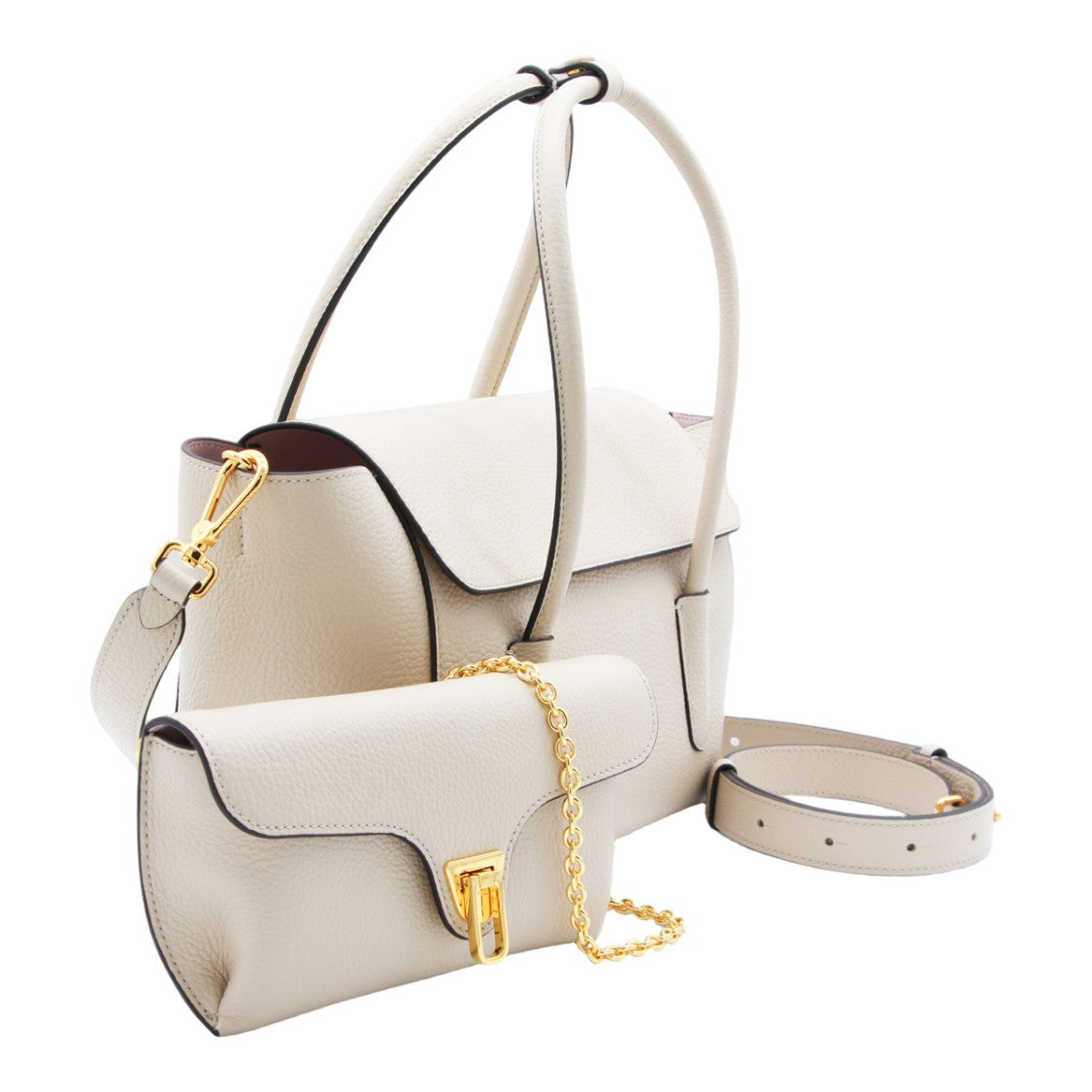 Coccinelle Structured Handbag With Flap Closure