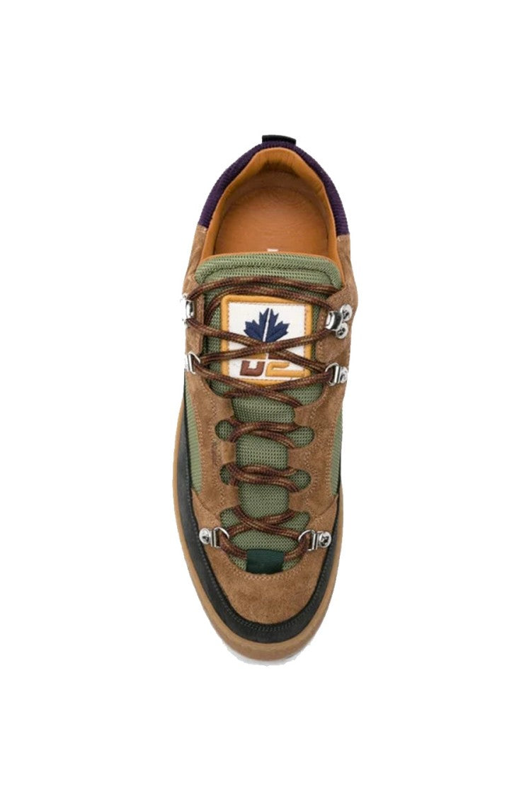 Dsquared2 Multicolor Suede-Leather Chunky Sneaker