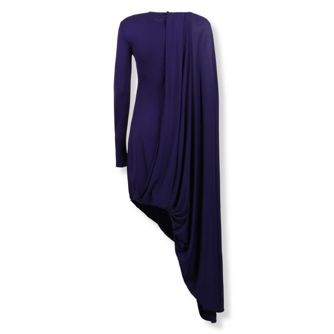 Sportmax Asymmetrical Draped Midi Dress With Side Slit