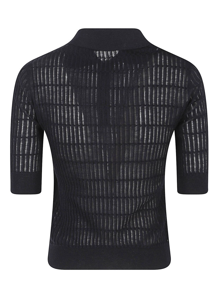 Max Mara Wool And Silk Blend Polo Shirt
