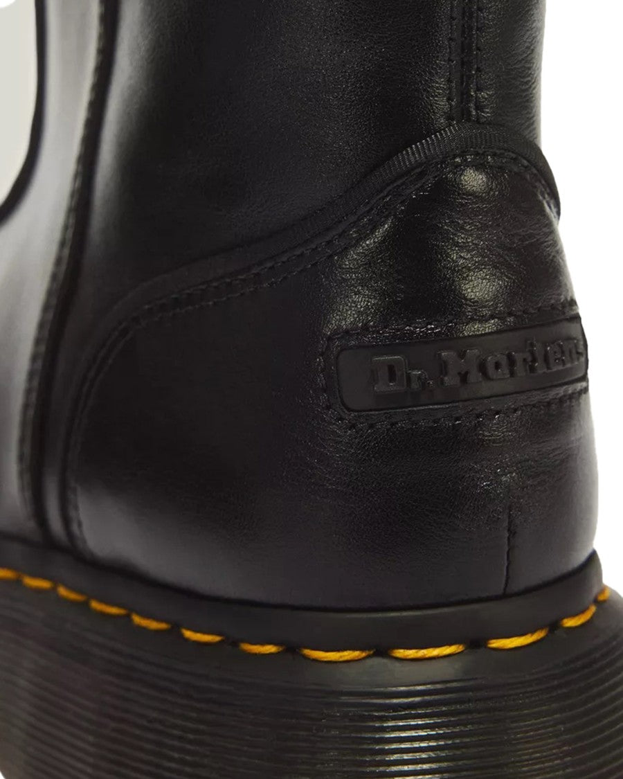 Dr. Martens Buzz Hi Black Milled Gloss High Boots
