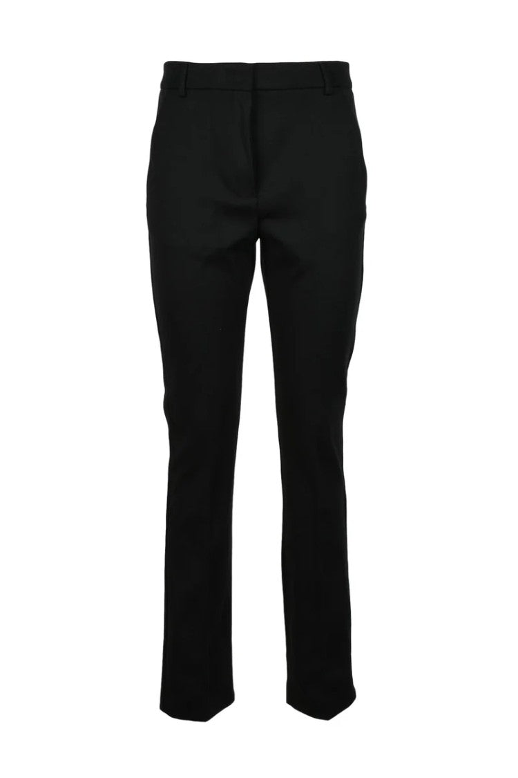 Sportmax Tailored Black Straight Leg Trousers
