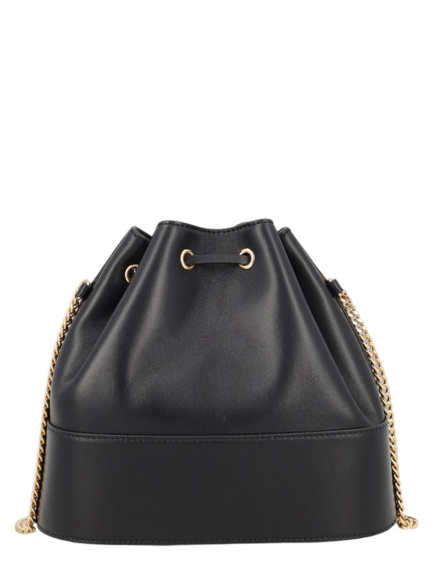 Valentino Garavani Mini Bucket Bag With Signature Logo And Chain Strap