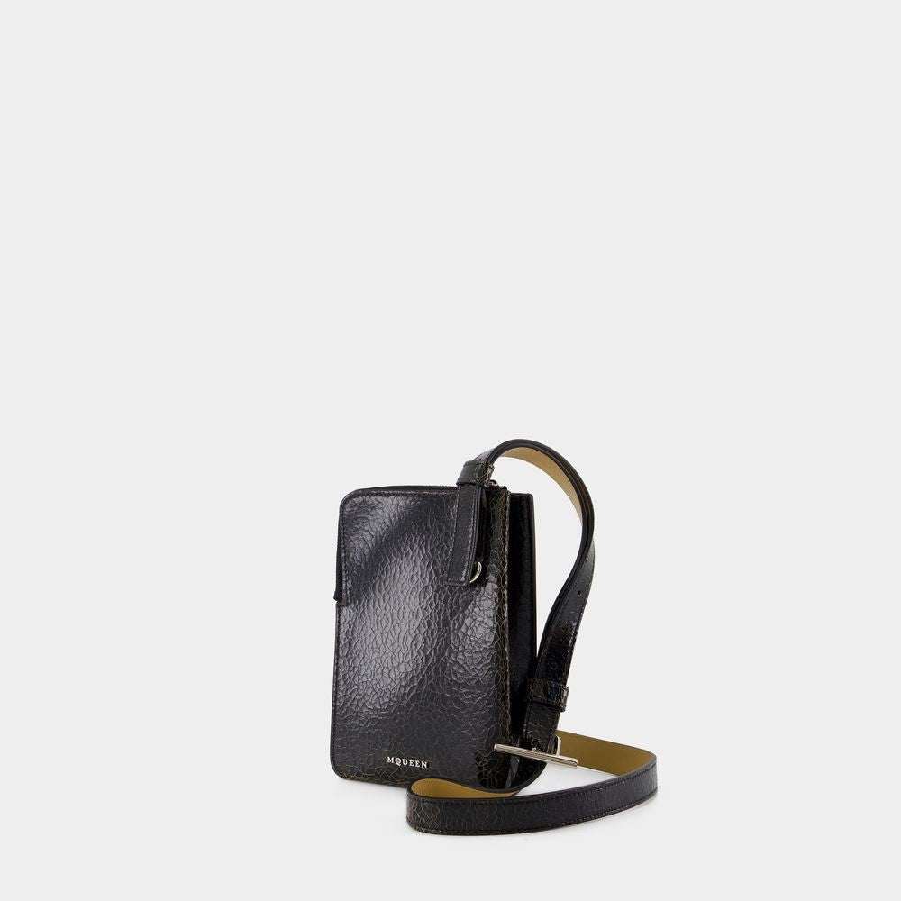 Alexander Mcqueen Sling Crossbody - Leather - Black