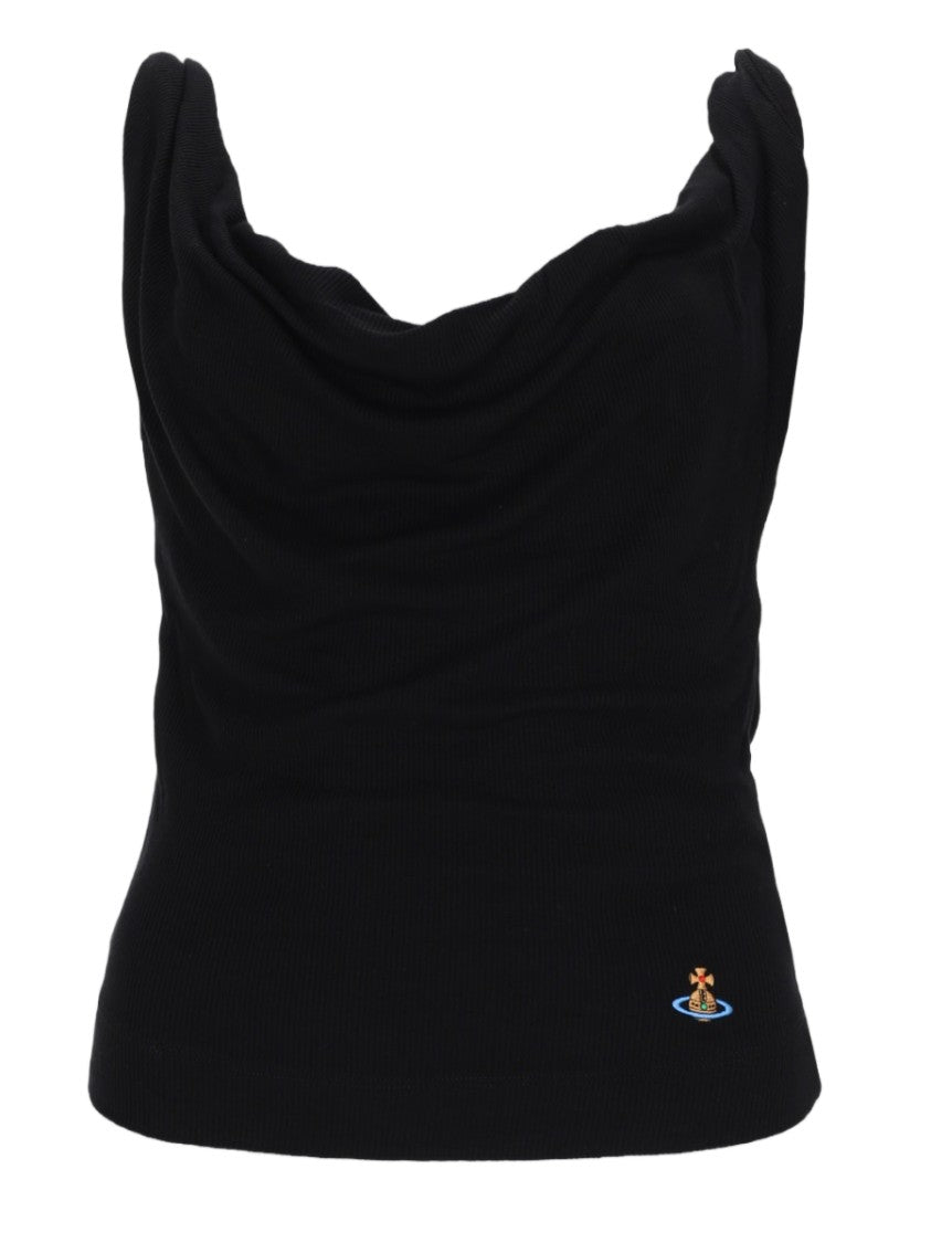 Vivienne Westwood Anna Draped Cowl Neck Viscose Top