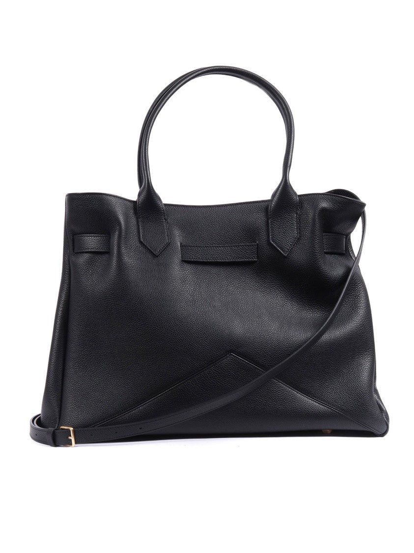 Ballantyne Black Kate Calf Leather Handbag