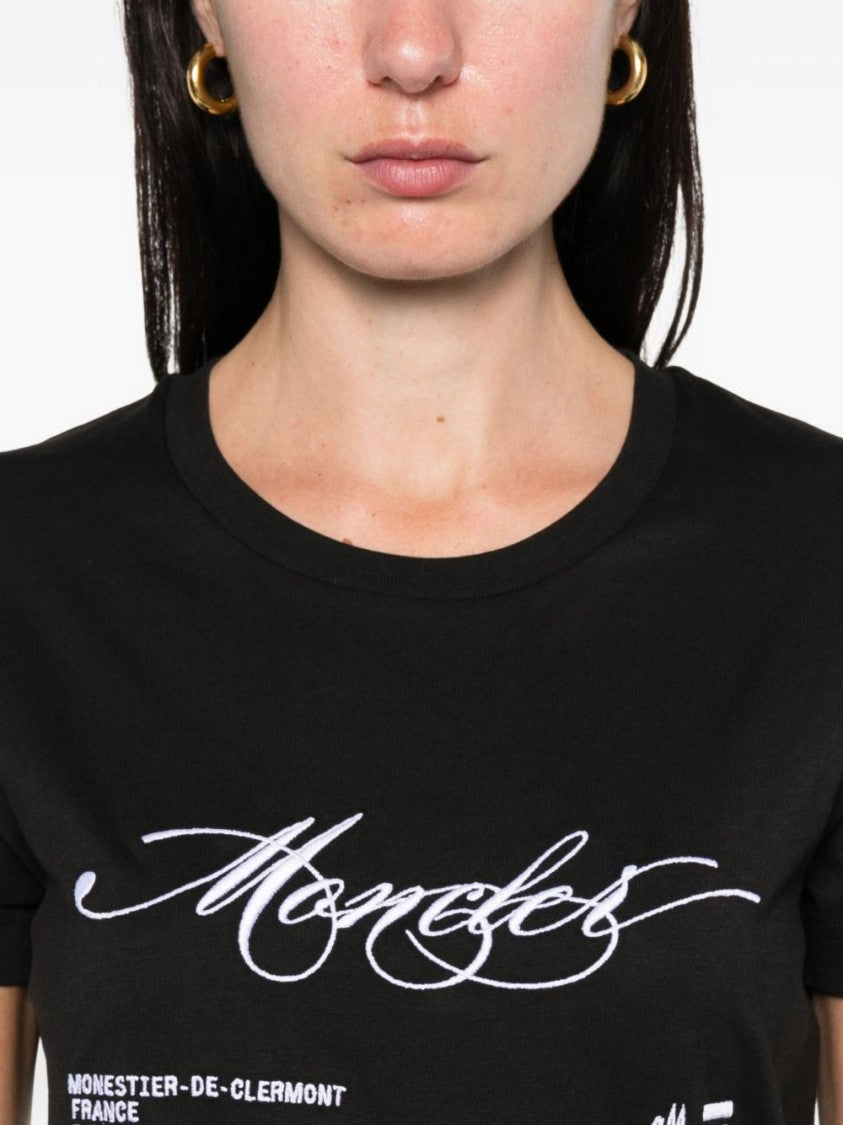 Moncler Black Cotton Jersey T-Shirt