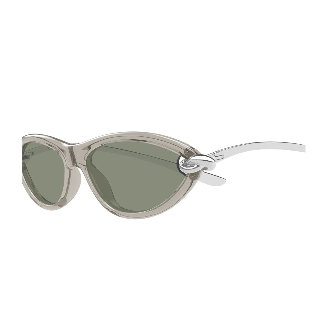 Bottega Veneta Beige Bv1390s Signature Icons Cat-Eye Sunglasses