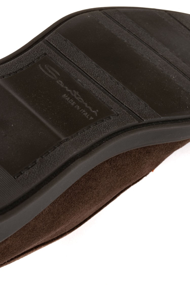 Santoni Suede Polacchino Boots