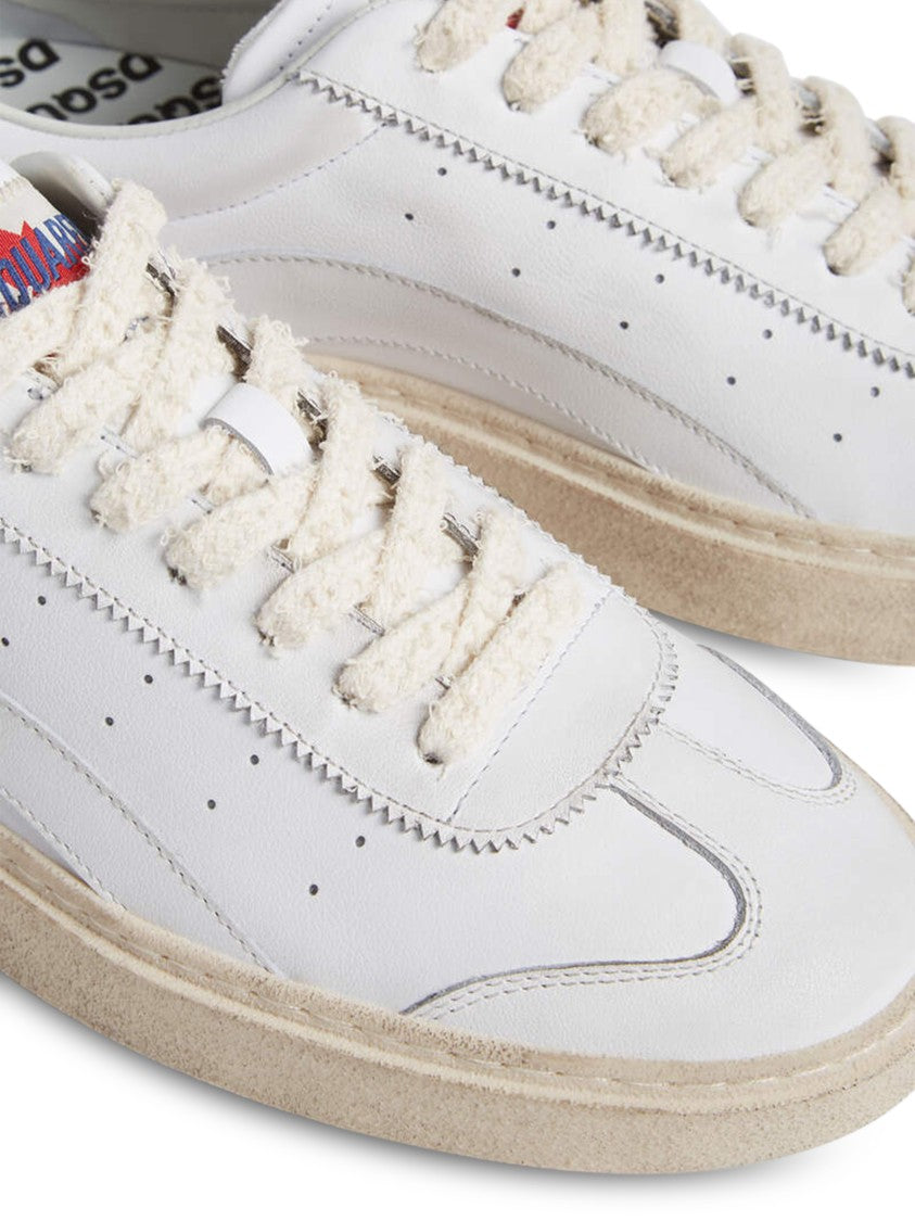 Dsquared2 Classic Low-Top Sneakers With Smooth Leather Upper