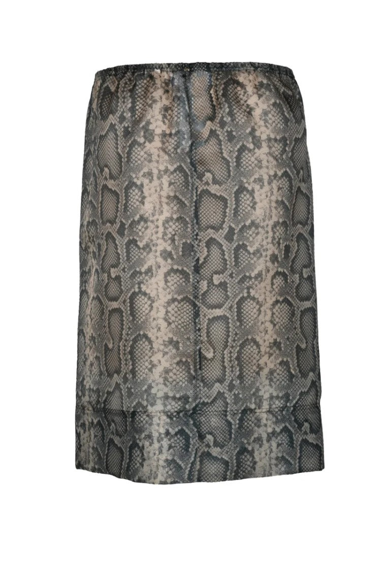 Sportmax Organza Midi Skirt - Beige/Black