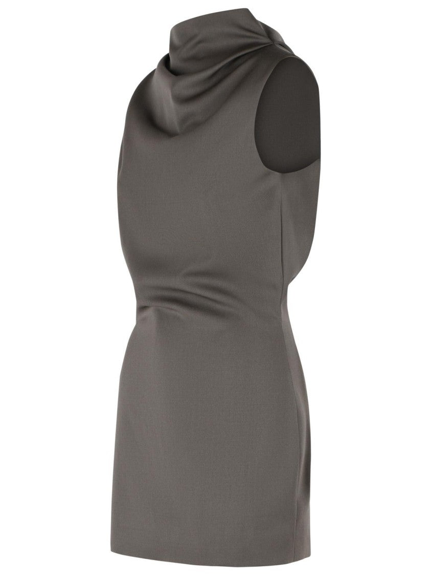 Khaite 'Astor' Mini Dress In Virgin Wool