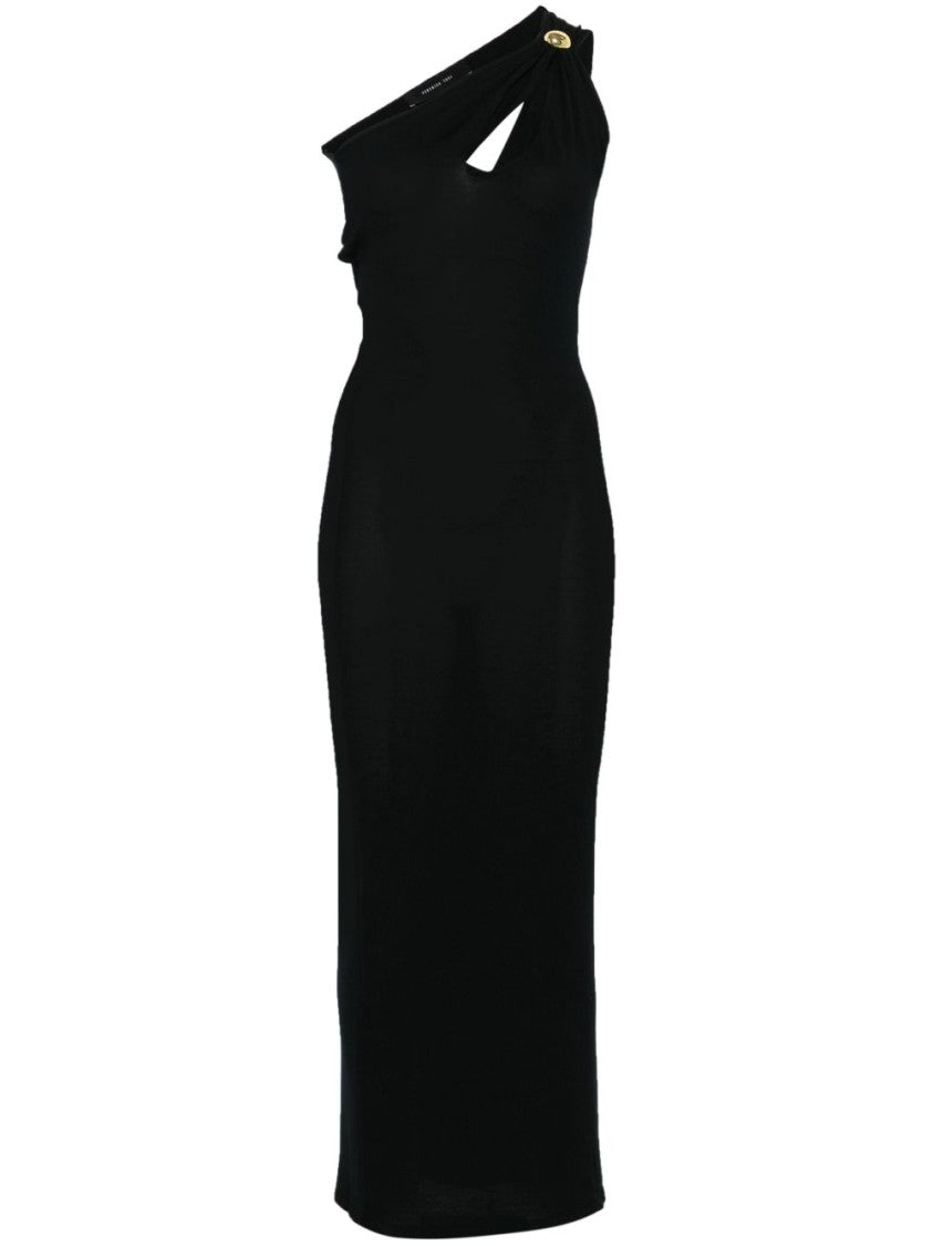 Federica Tosi Long Evening Dress With Asymmetrical Neckline