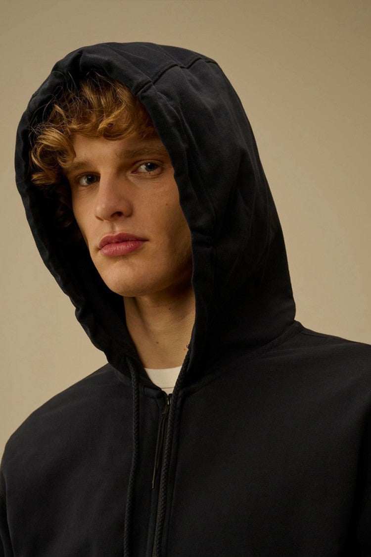 C.P. Company Black Lens Detail Cotton Zip-Through Hoodie