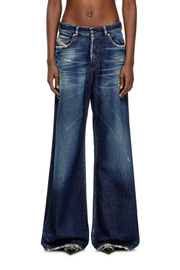 Diesel Blue Cotton Jeans
