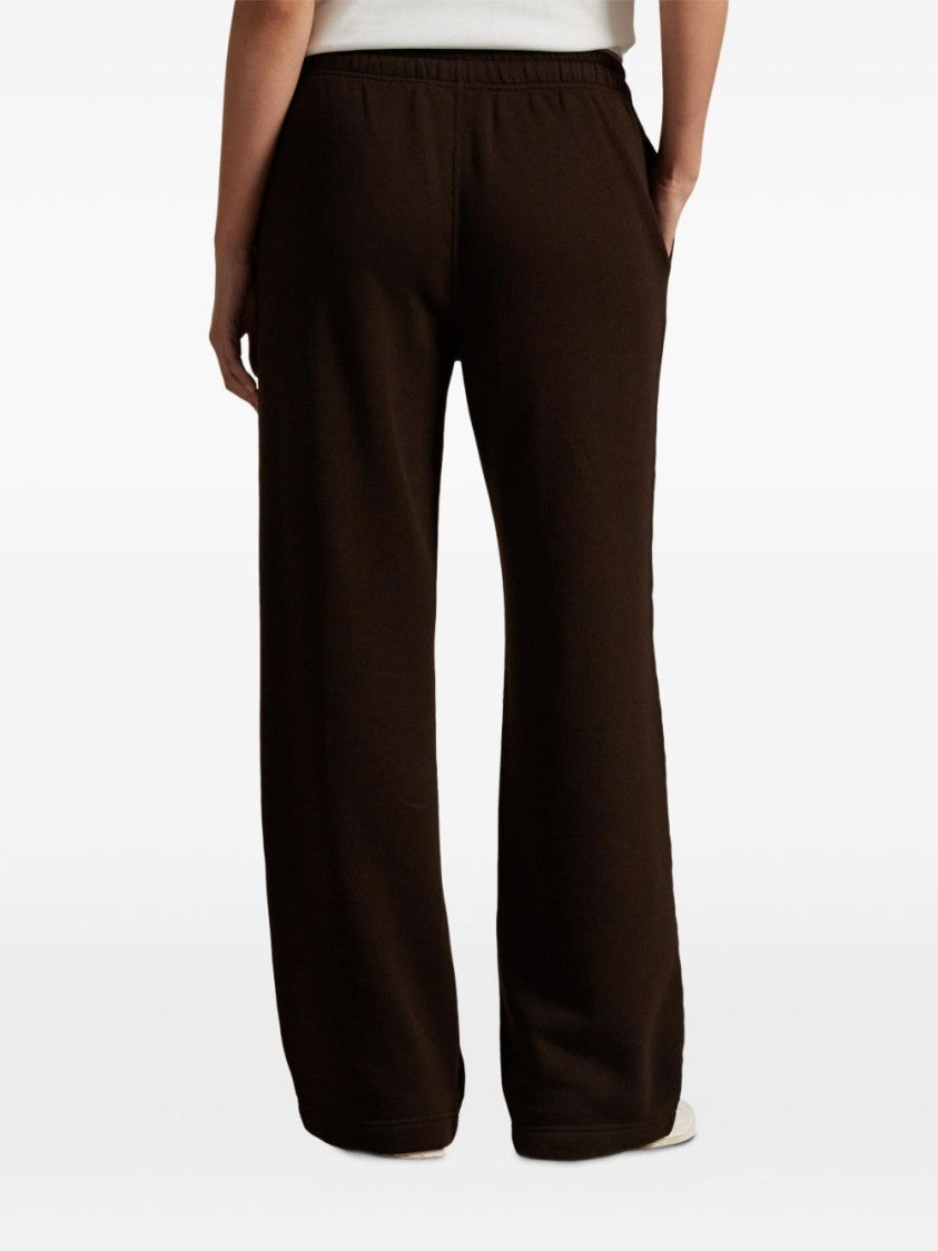 Polo Ralph Lauren Wide-Leg Brown Trousers With Elastic Waistb