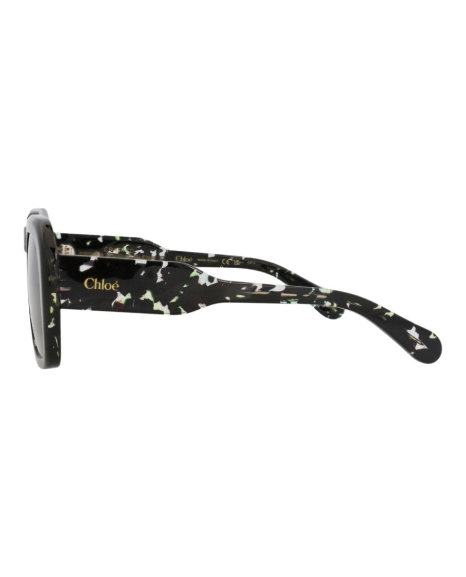 Chloé Square-Frame Recycled Acetate Sunglasses
