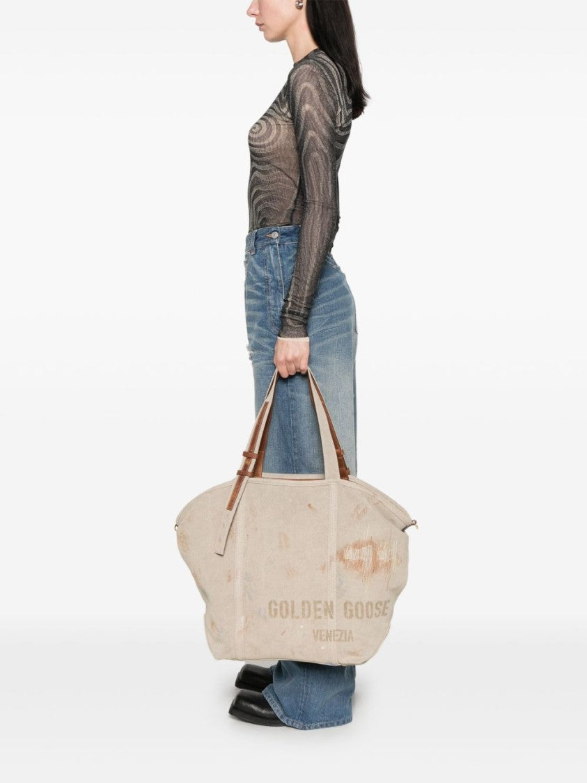 Golden Goose Beige Tote Bag
