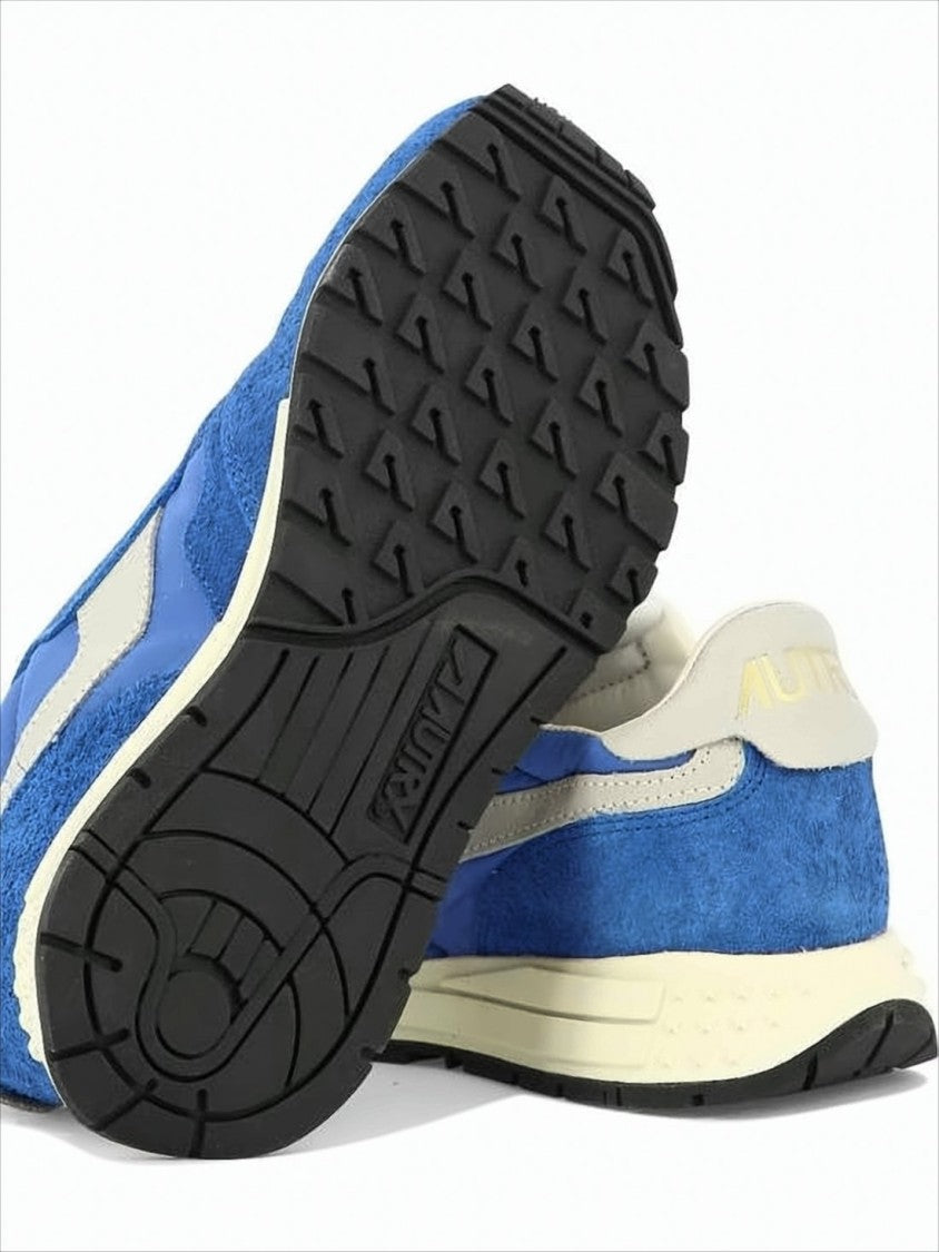 Autry Retro-Inspired Blue Sneakers With Suede And Nylon Upper