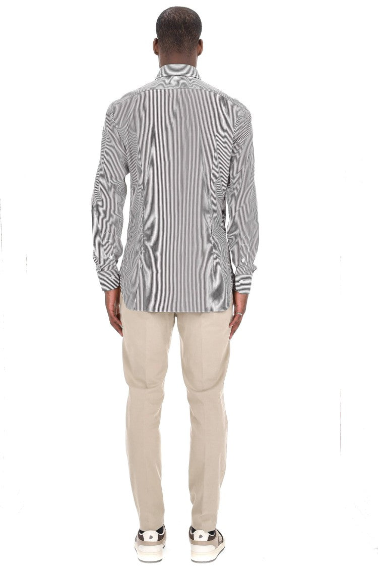 Barba Culto Line Cotton Striped Shirt