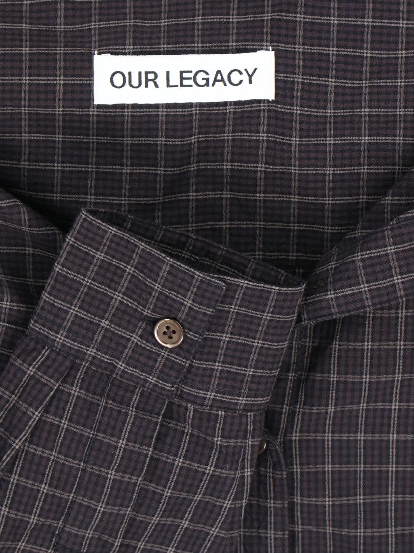 Our Legacy Black Kaonashi Tailored Cotton Shirt