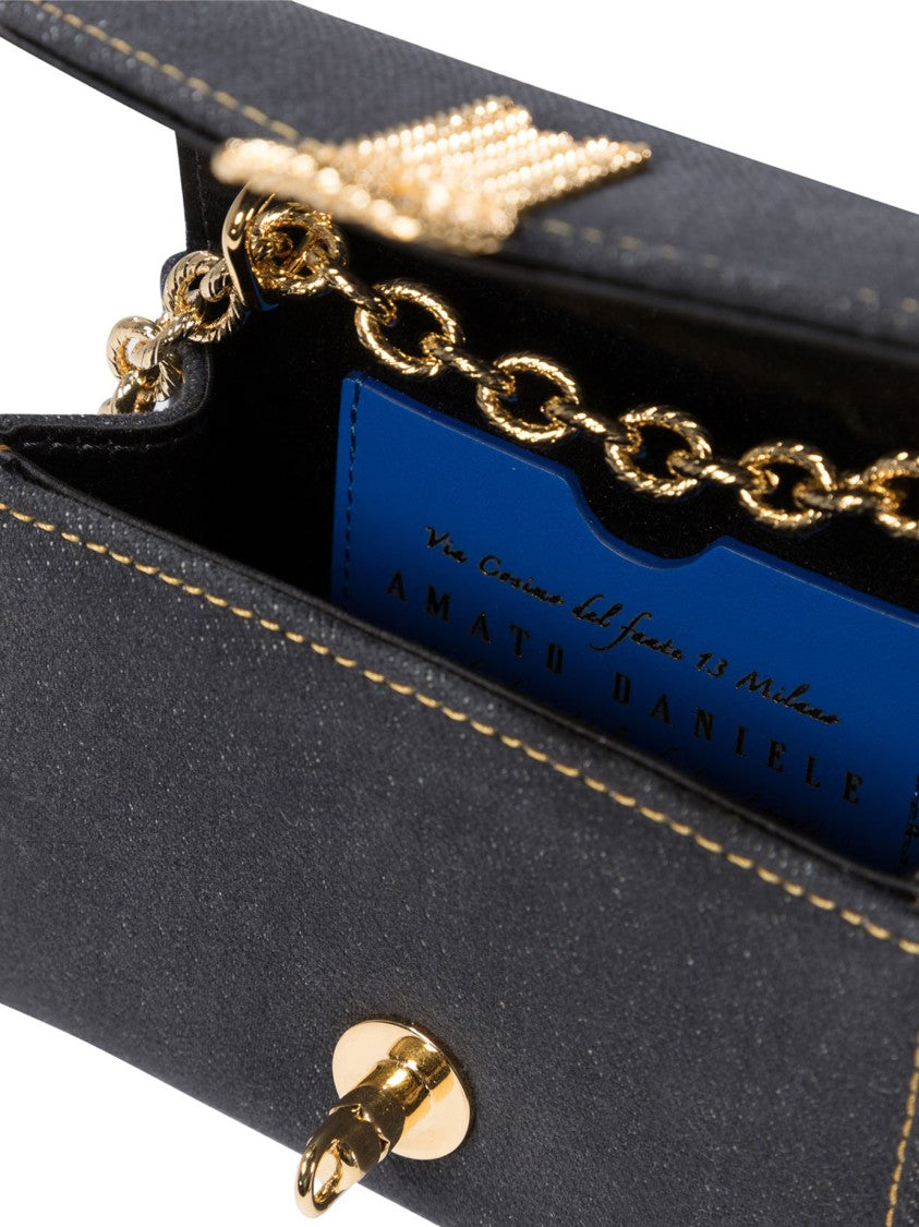 Amato Daniele Dark Denim Crossbody Bag