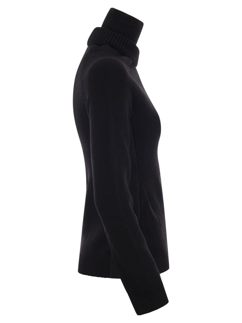 Moncler Grenoble Medium Weight Wool Turtleneck Jumper