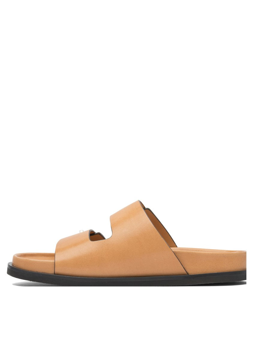 Tory Burch Bovine Leather Sandals With Minimalist Silhouette