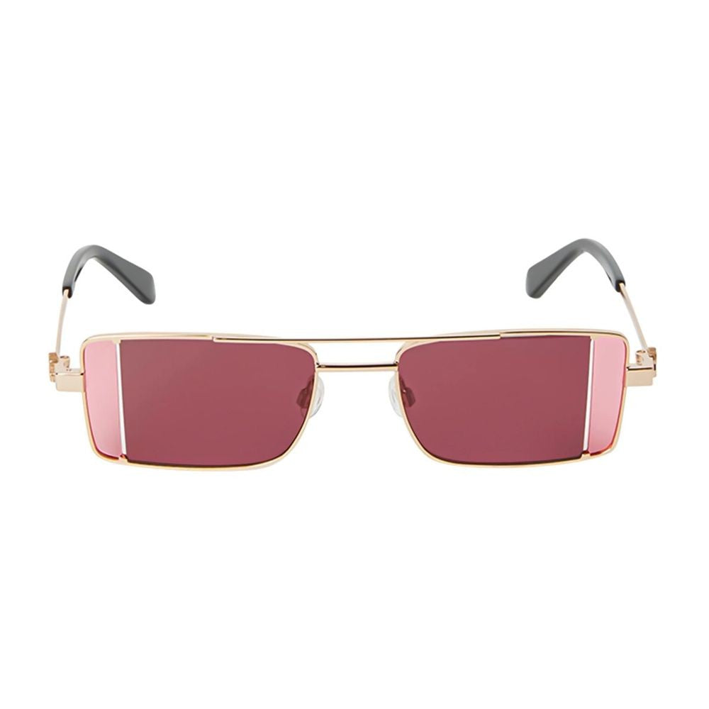 Off-White Oeri14a Cortez Rectangular Gold-Tone Sunglasses