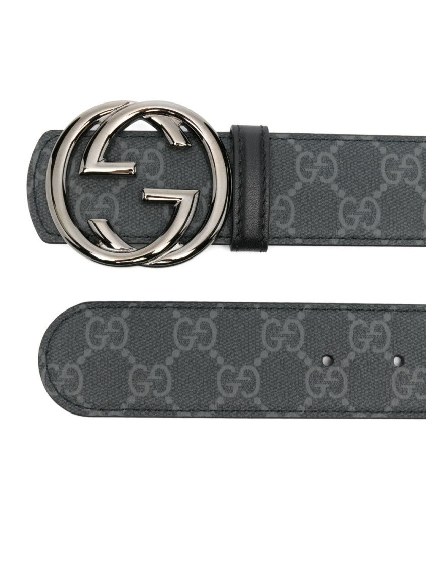 Gucci Dark Grey Canvas Belt