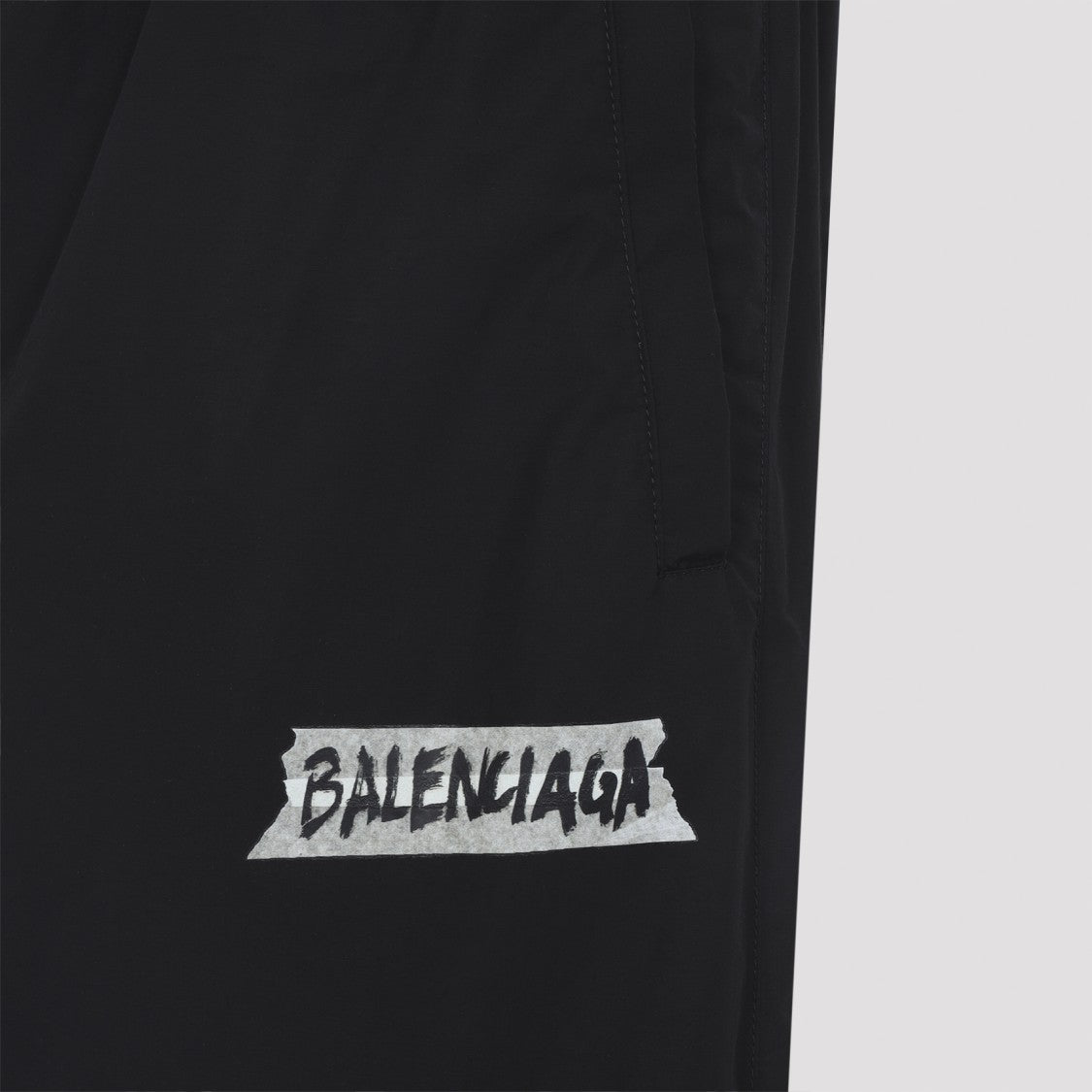 Balenciaga Black Cotton Track Pants