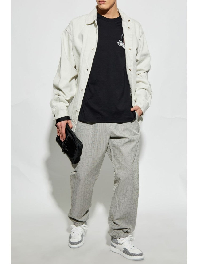 Givenchy Monogram Jacquard Print Jogger Pants