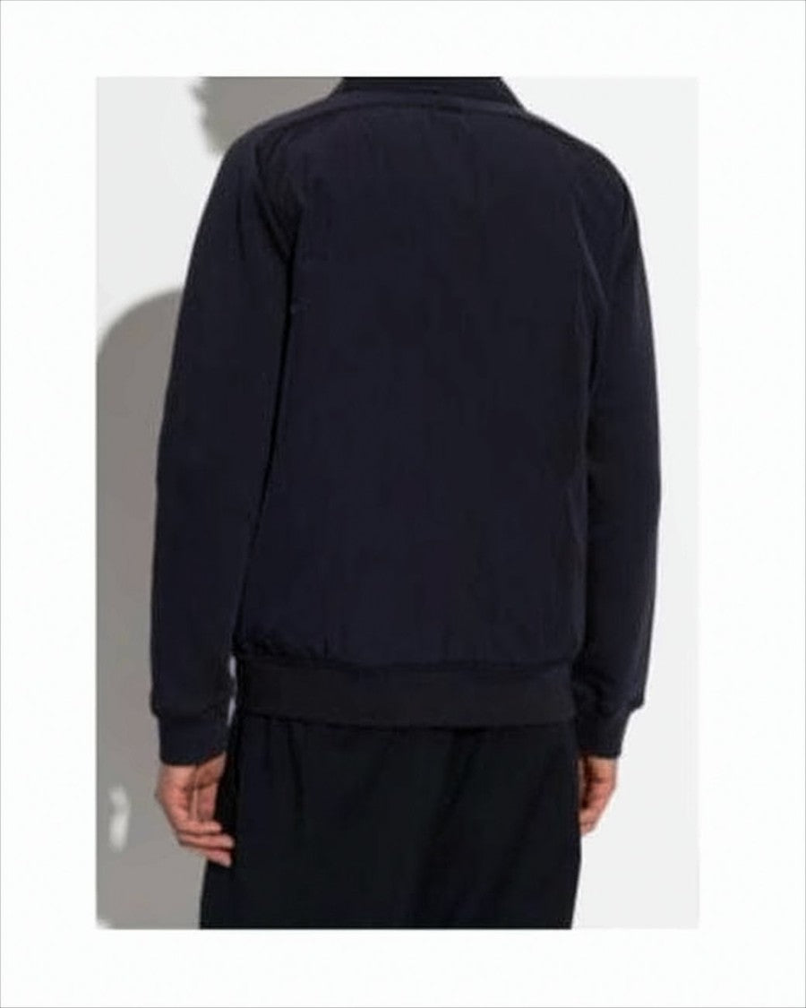 Paul Smith Minimalist Black Jacket With Subtle Multicolor Accents