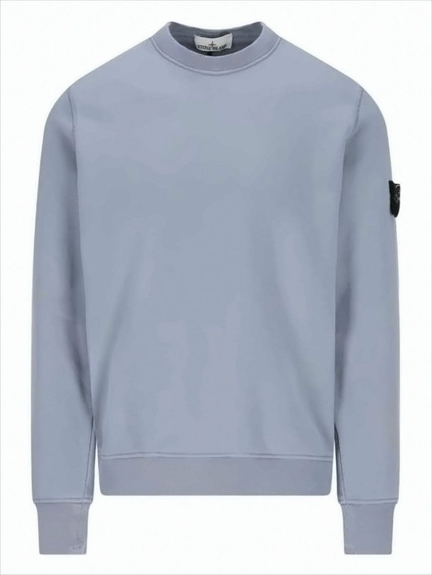 Stone Island Long-Sleeve Crewneck Sweatshirt With Minimalist Design