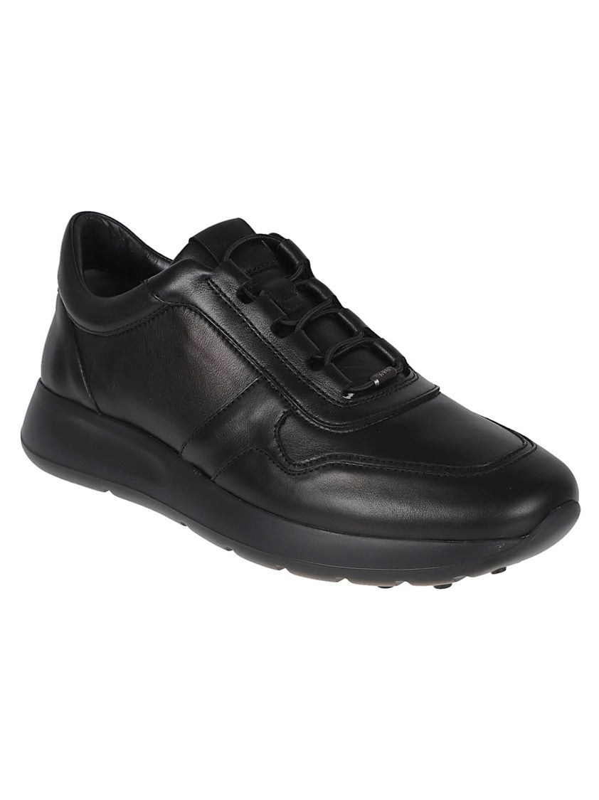 Tod's Black Calf Leather Extralight Sneakers