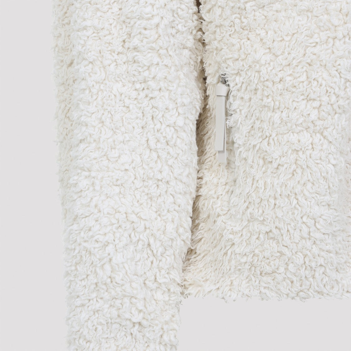 Jil Sander Plush Textured Jacket With High Collar