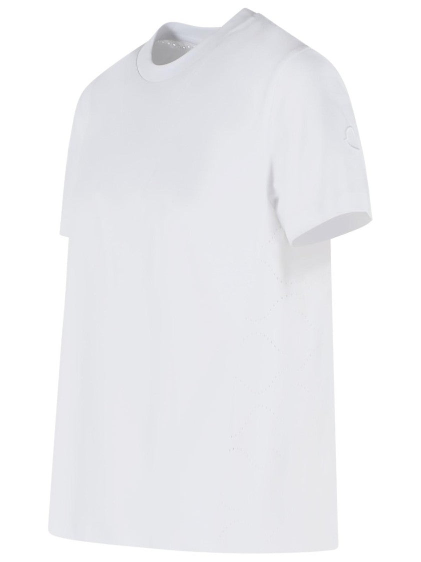 Moncler White Cotton T-Shirt