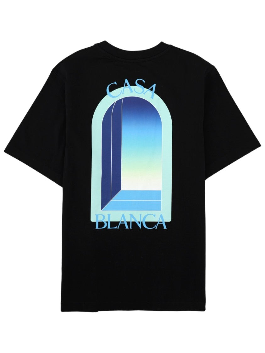 Casablanca Graphic Print Organic Cotton T-Shirt