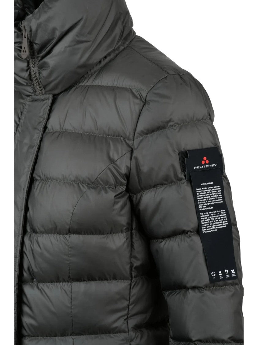 Peuterey Forest Green Flagstaff Quilted Down Jacket