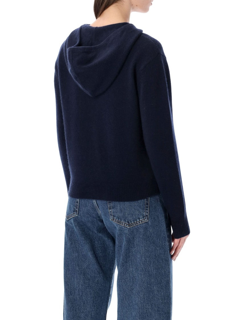 Sporty And Rich Sporty Rich Cashmere Zip Up Hoodie